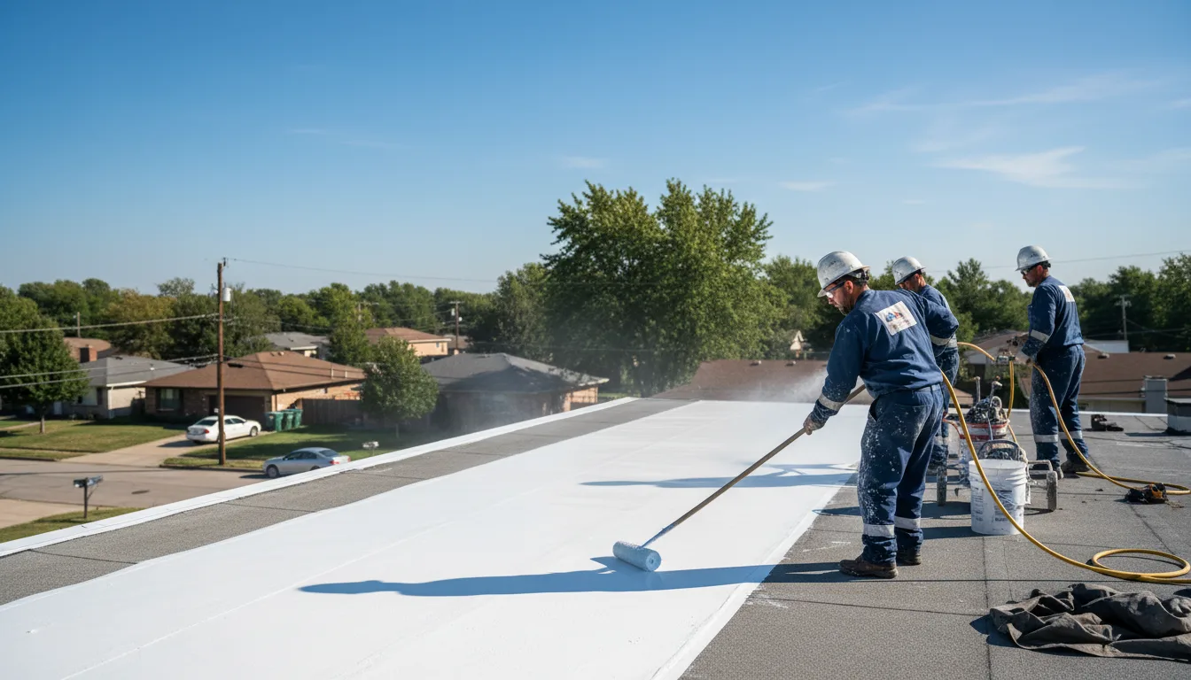 Commercial roof coating in Coopers Plains, NY near me